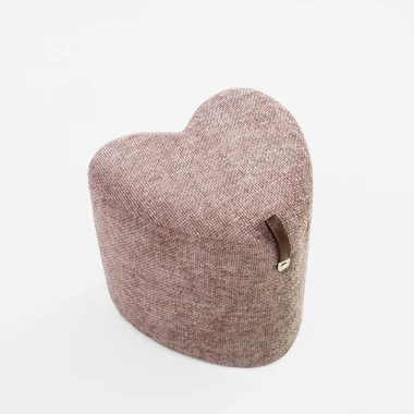 Malý fialový taburet srdce ILLON