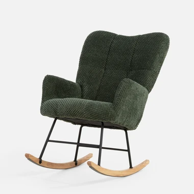 Zelené houpací křeslo JEXLA