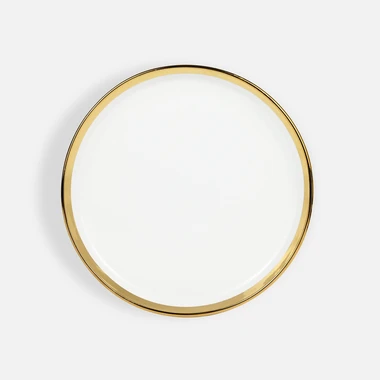 Bílý dezertní talíř GRACE 20 cm