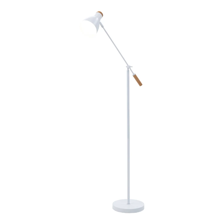 Skandinávská stojací lampa bílá JOSE