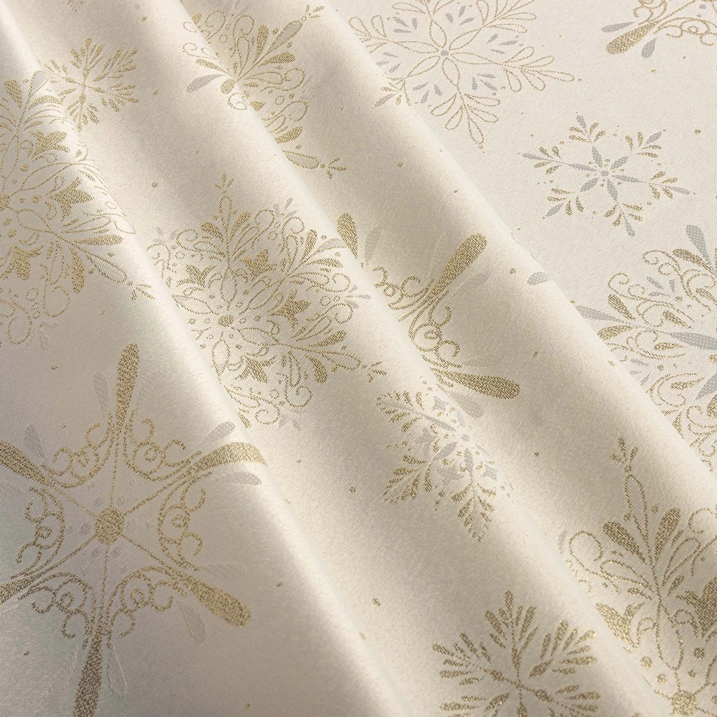 Sváteční ubrus krémový GLORIA 140x220 cm