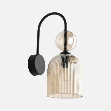 Černé nástěnné svítidlo SOPHIA COGNAC