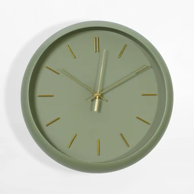 Zelené nástěnné hodiny 30,5 cm