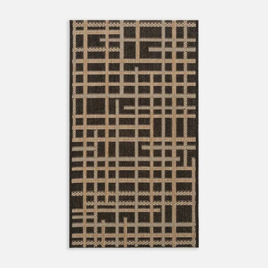 Koberec s mřížkou JUTA 40x60 cm, černý