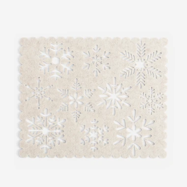 Podložka na stůl béžová sváteční 40x32,5 cm