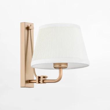 Bílo-zlaté nástěnné svítidlo se stínidlem ATRANI