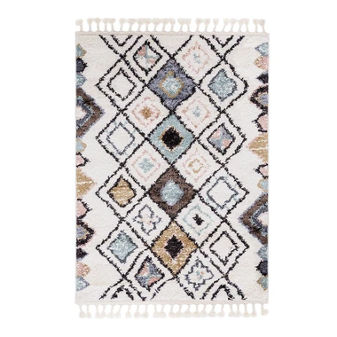 Koberec boho s kosočtverci ALASKA 200x290 cm