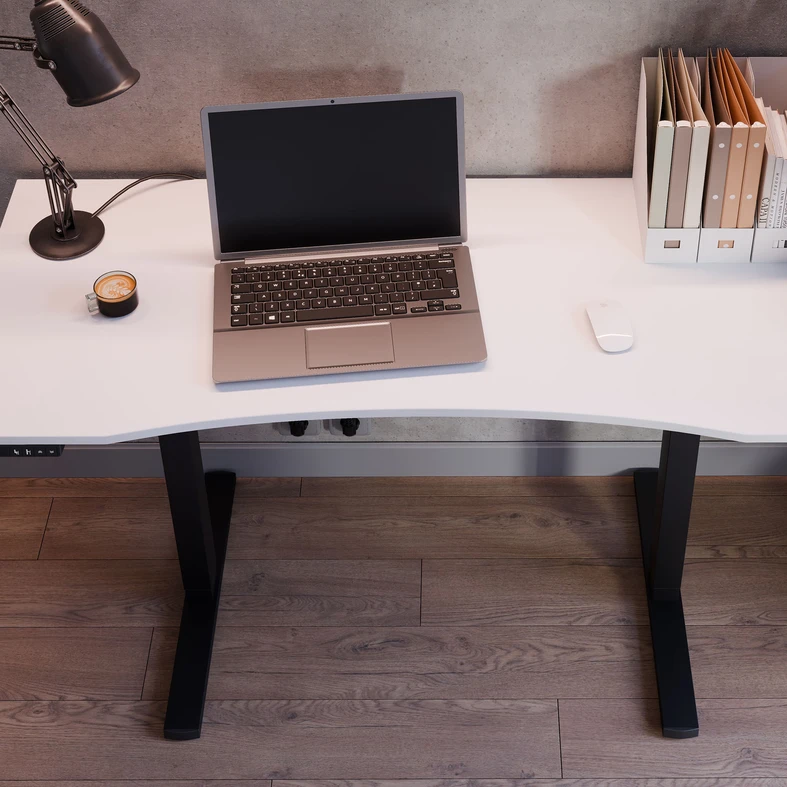 Zmieniaj wysokość 75–120 cm i pracuj w pozycji, która najlepiej pasuje do Twojego dnia.