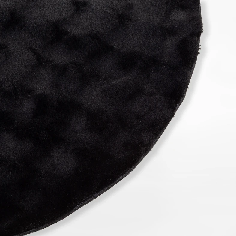 Černý moderní koberec MODESTO 120 cm