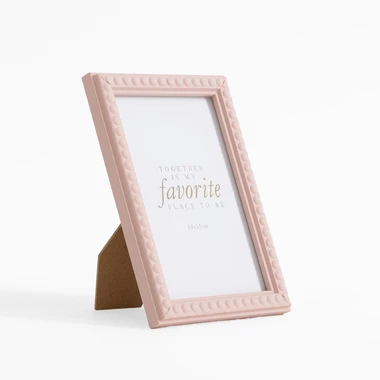 Růžový fotorámeček 10x15 cm