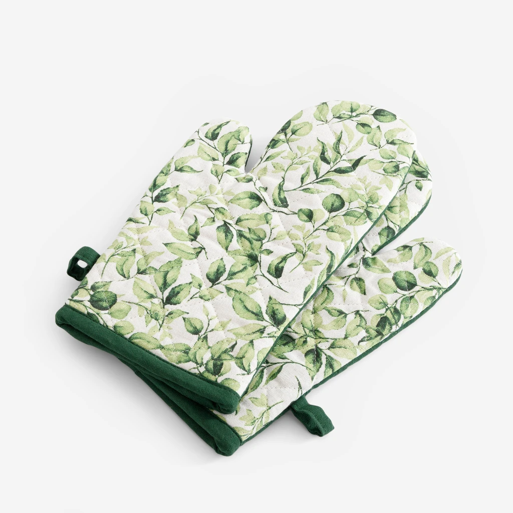 Rękawice kuchenne zielone SUMMER COLLECTION, 2 szt.