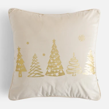 Dekorační povlak na polštář TREES krémový 45x45 cm