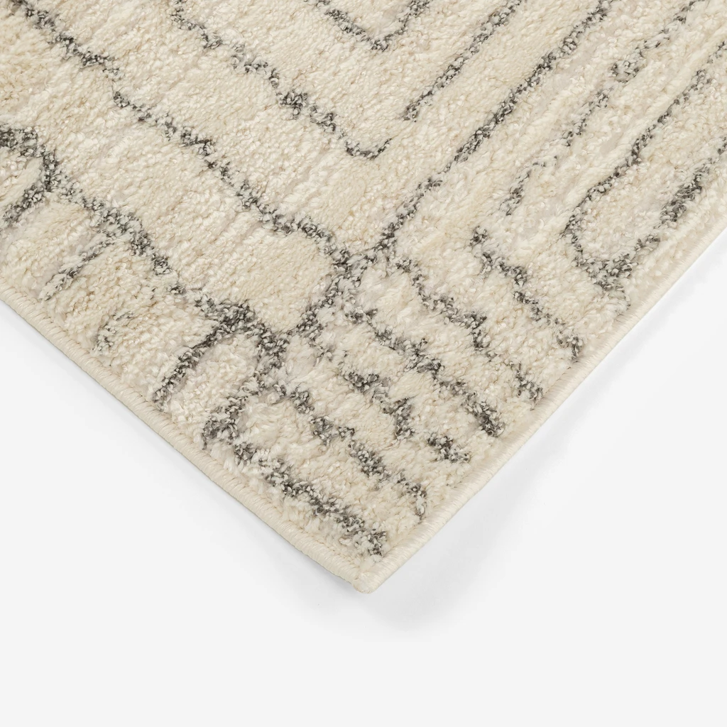 Koberec s geometrickým vzorem LISA krémový 120x170 cm