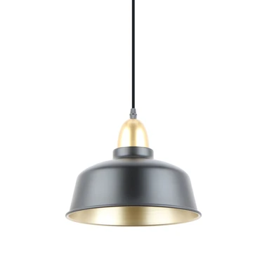 Závěsná lampa černo-zlatá MENSA