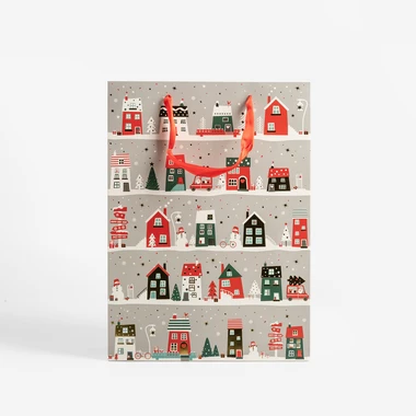 Vánoční dárková taška 34,5 cm MIX