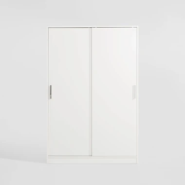 Bílá skříň s posuvnými dveřmi SURREY
