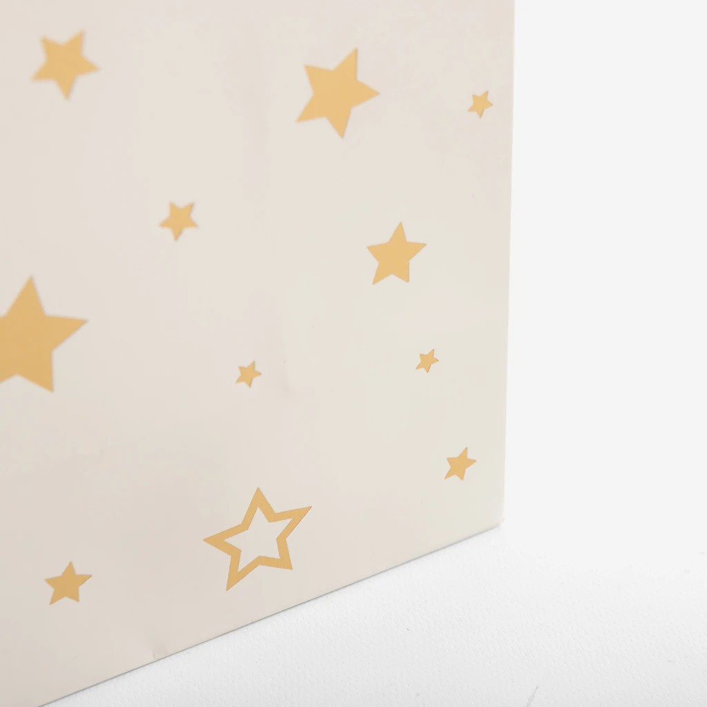 Dárková taška s hvězdičkami 32 cm MIX