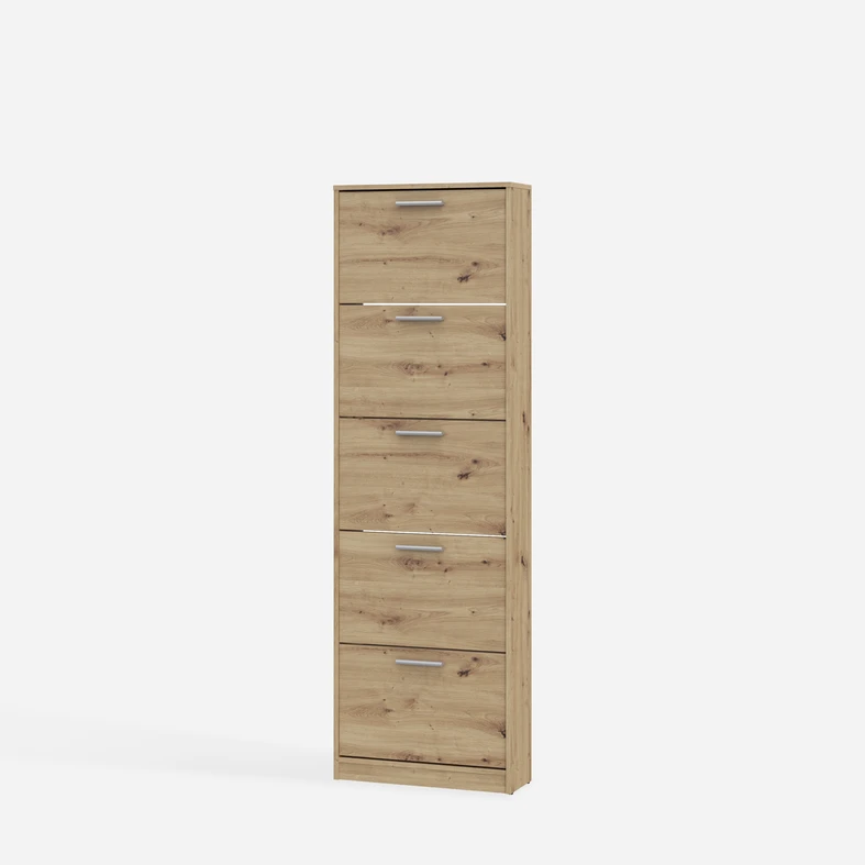 Vysoký botník s 5 přihrádkami NOCII dub artisan