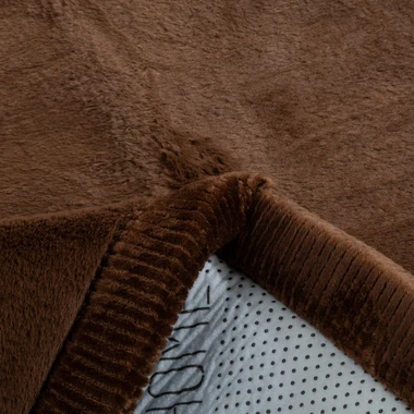 Hnědý koberec do obývacího pokoje PUFFY SOFT 140x200 cm