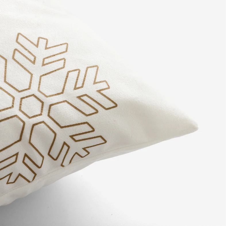 Povlak na polštář Vánoční bílý SNOV 45x45 cm