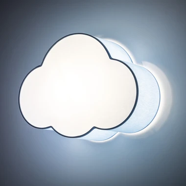 Pastelově modré stropní svítidlo CLOUD MINI 2