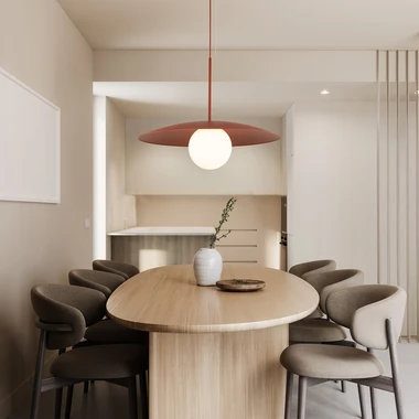 Závěsné svítidlo SLATE SABIA GLASS cihlové