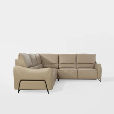 Kožená rohová sedací souprava s relaxační funkcí AXELL pravá