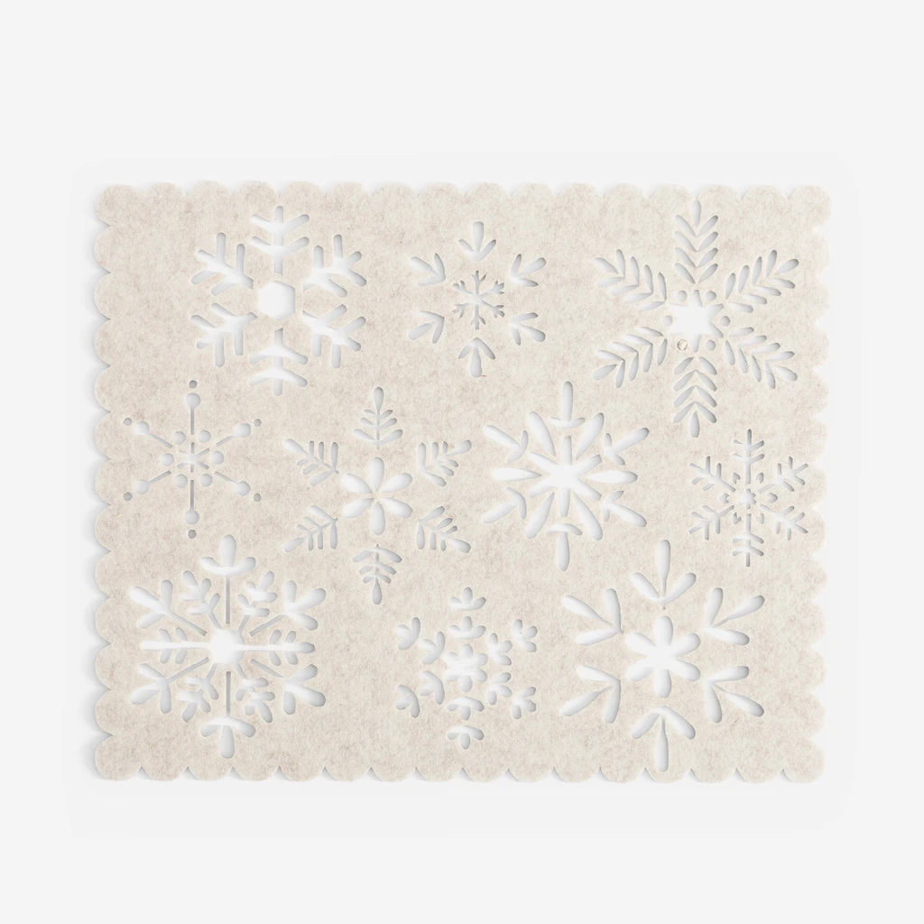 Podložka na stůl béžová sváteční 40x32,5 cm