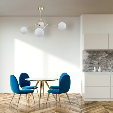 Zlaté stropní svítidlo koule FAIRY IV