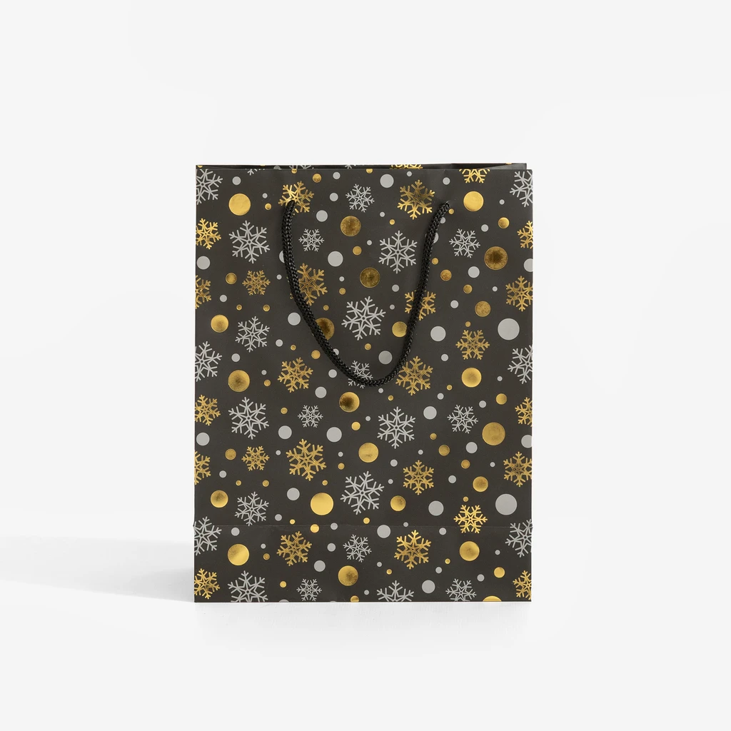 Vánoční dárková taška hvězdičky S MIX