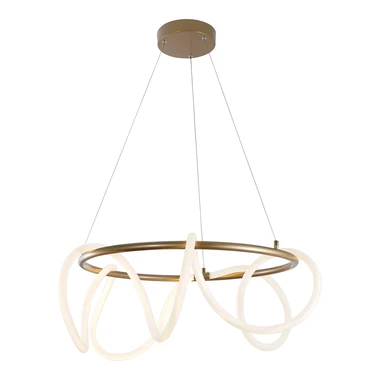 Zlaté moderní závěsné LED svítidlo BALBO