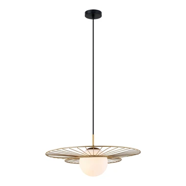 Zlaté kulové závěsné svítidlo ALISON