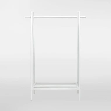 Bílý dřevěný věšák TAZUE