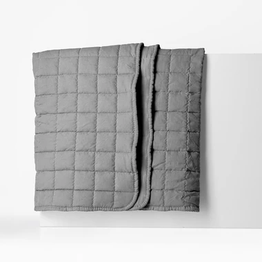 Tmavě šedý přehoz na postel GISELLE 180x200 cm