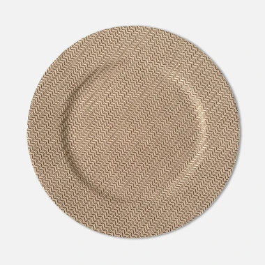 Dekorativní talíř hnědý 33 cm