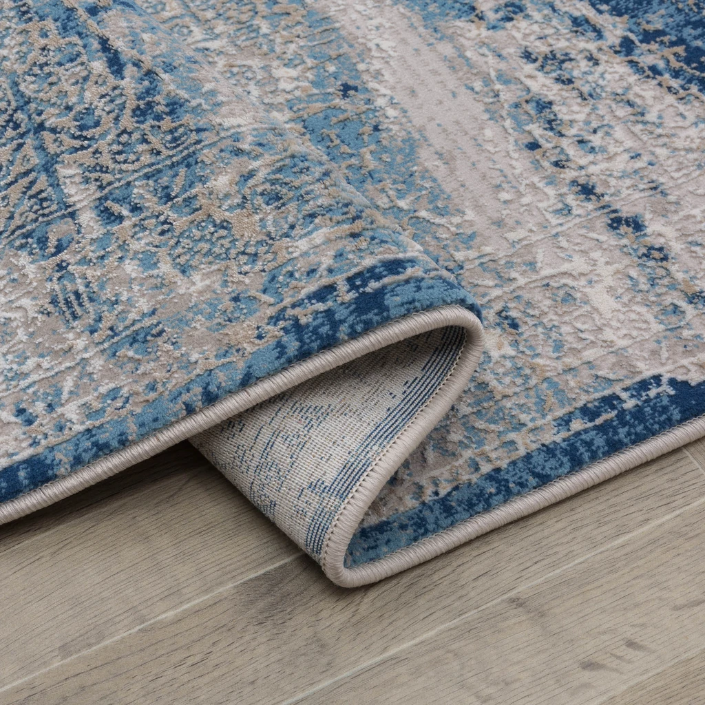 Koberec vintage modrý ALMERA 80x140 cm