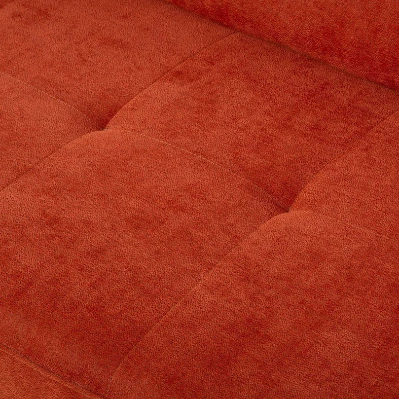 Cihlová rozkládací rohová sedací souprava FEN 5P pravá