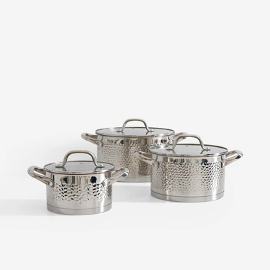 Sada nerezových hrnců BUBBLE 6 dílů