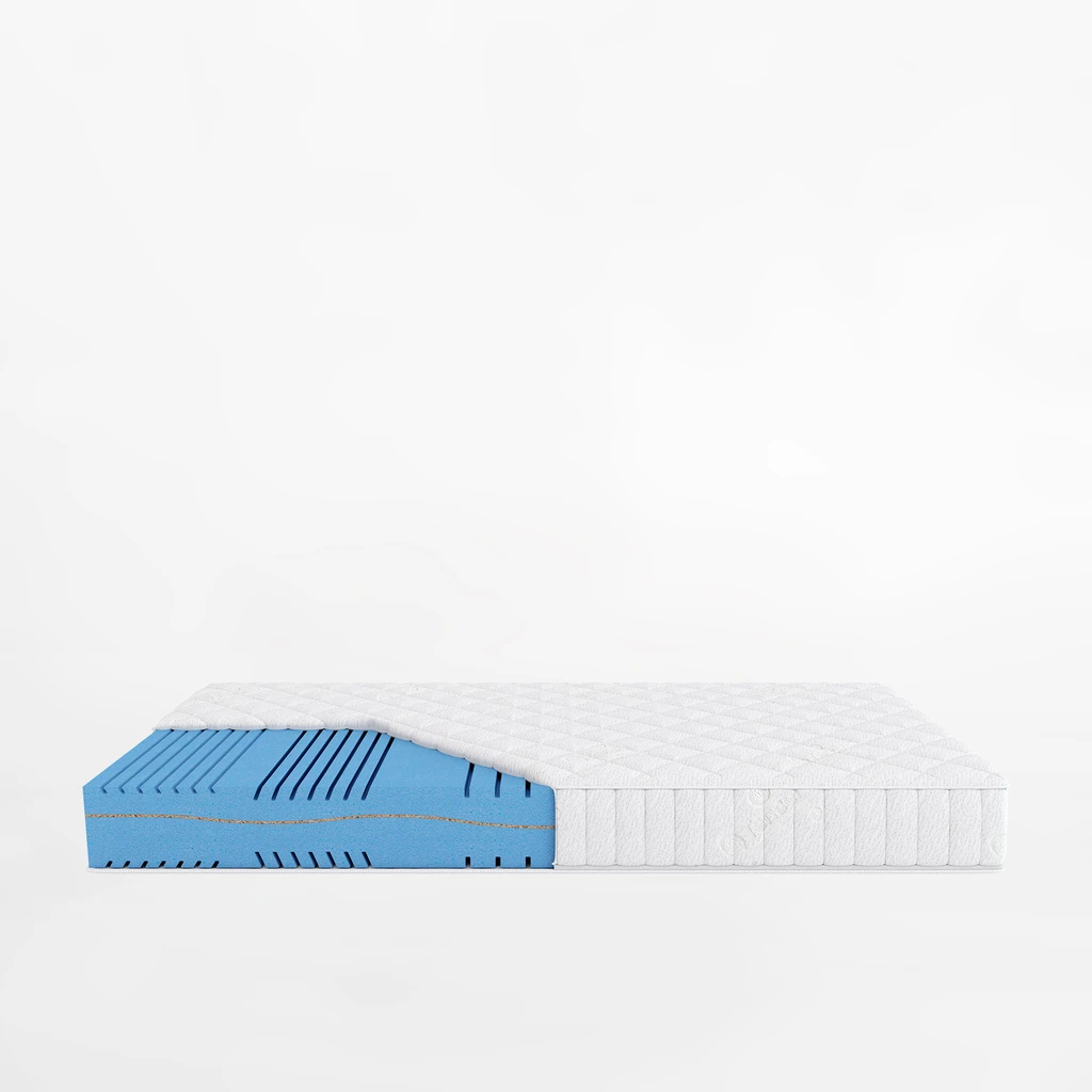 Materac piankowy z agawą i pokrowcem lato/zima