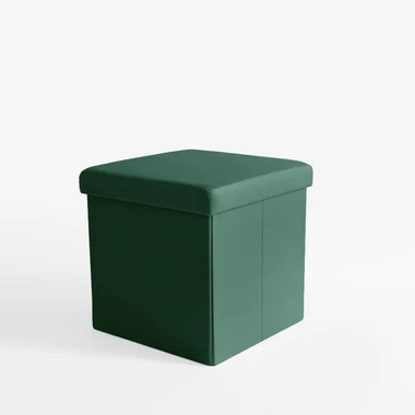 Zelený skládací taburet 38x37,5 cm