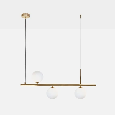Zlaté závěsné svítidlo 3 koule FARO