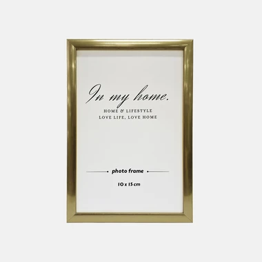 Fotorámeček do obývacího pokoje 10x15 zlatý