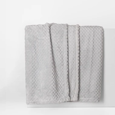 Stříbrná deka POPPY 200x200 cm