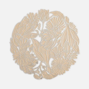 Kulaté prostírání zlato-stříbrné 38 cm