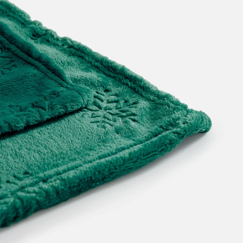 Zelená deka s hvězdičkami MERCI 130x160