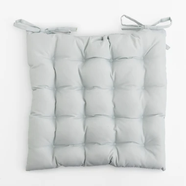 Světle šedý podsedák na židli SUMMER ZANZI OUTDOOR 40x40 cm