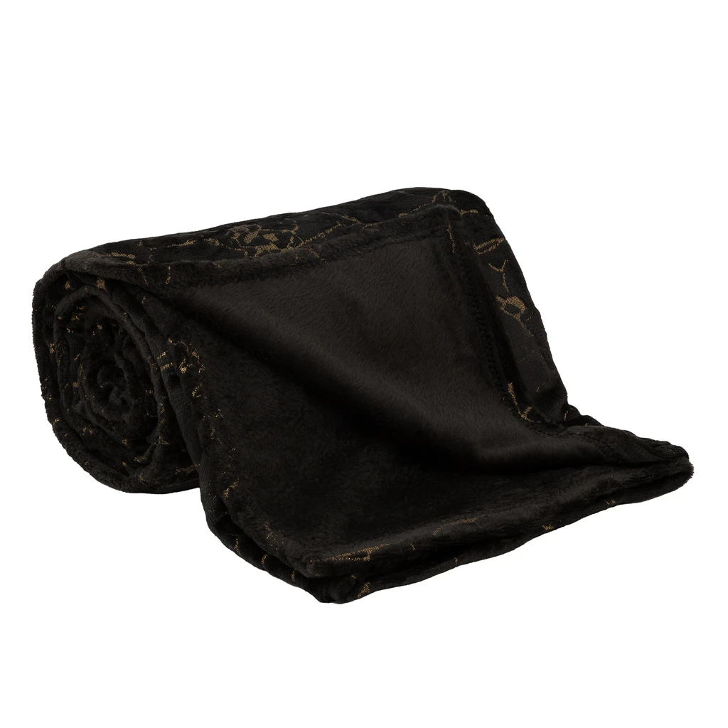 Deka do obýváku MARMO černá 150x200 cm