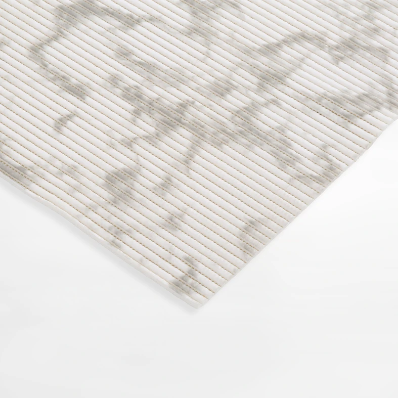 Koupelnová předložka CANARIA, bílá-šedá, 65x150 cm