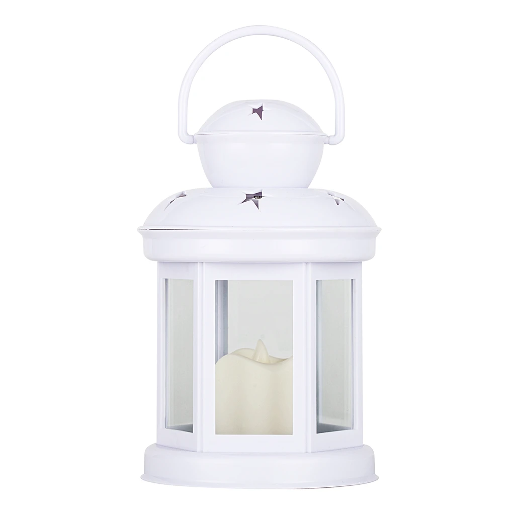LED lucerna bílá 19 cm