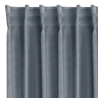 Grafitový závěs do obývacího pokoje MADLEN 140x300 cm